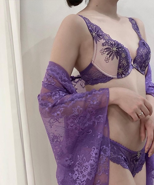 Spring プッシュアップモールドカップブラジャー / Violet