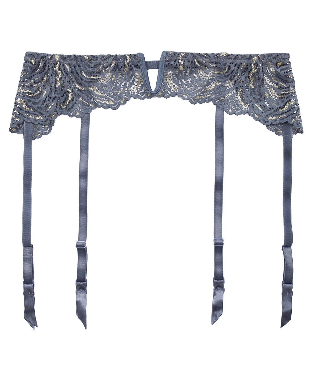 Vintage レースガーターベルト / Grey