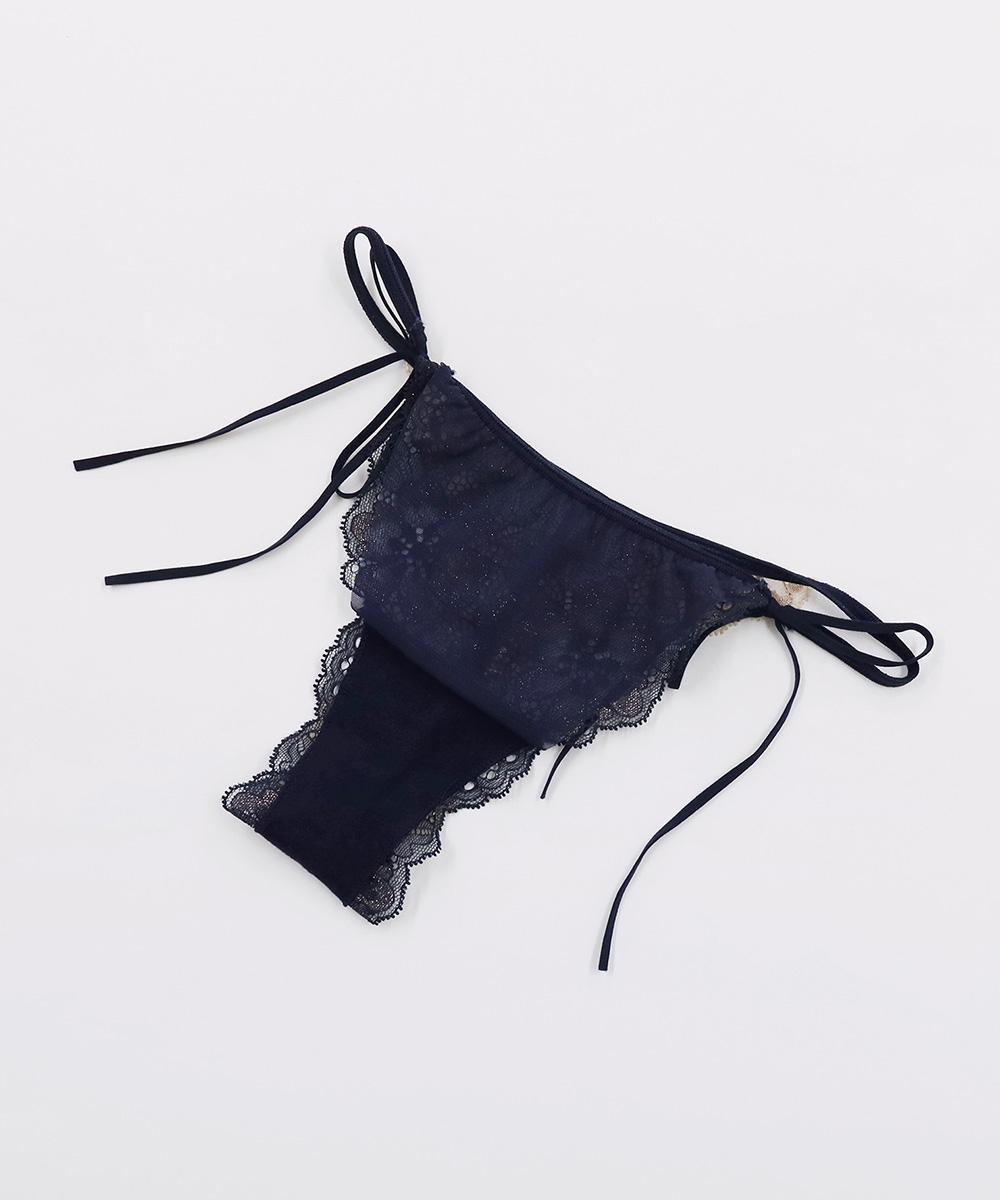 Waltz サイドリボンレースソング / Navy