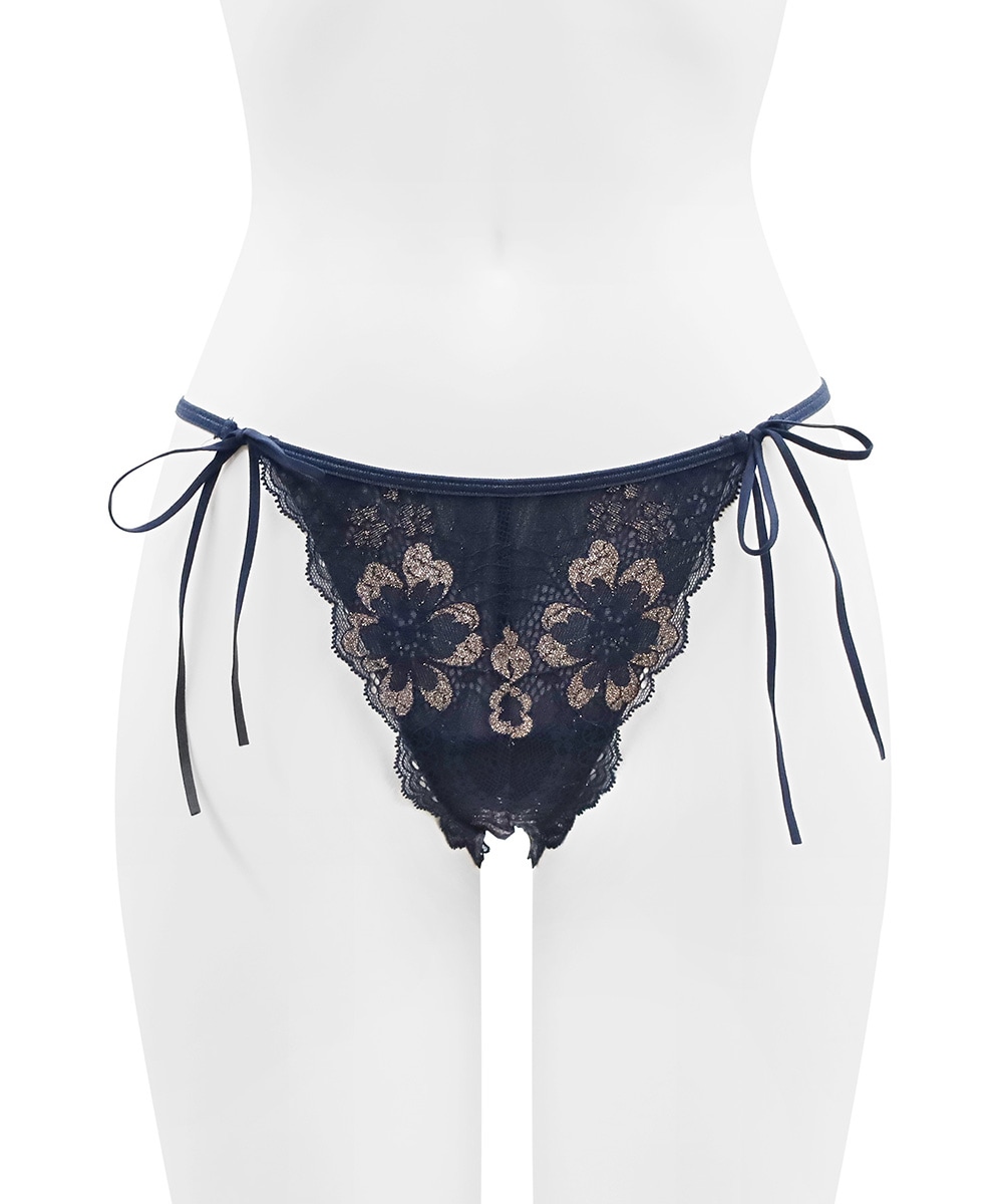 Waltz サイドリボンレースソング / Navy