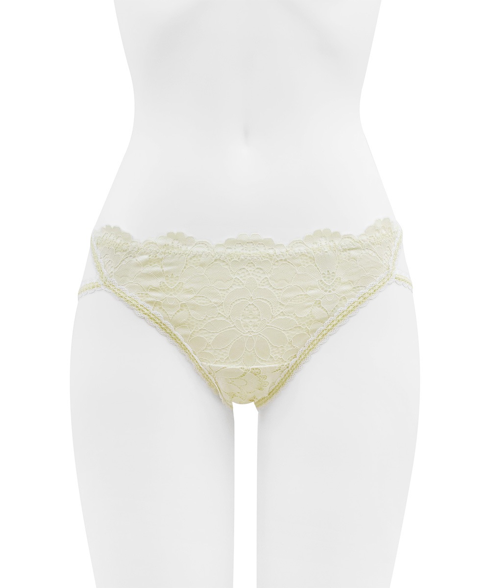 Rosy バックオープンデザインショーツ / Light Yellow