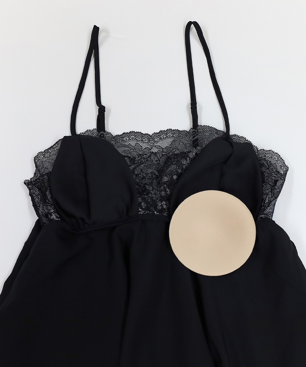 Silver Touch レースコンビショートパンツセットアップ / Black