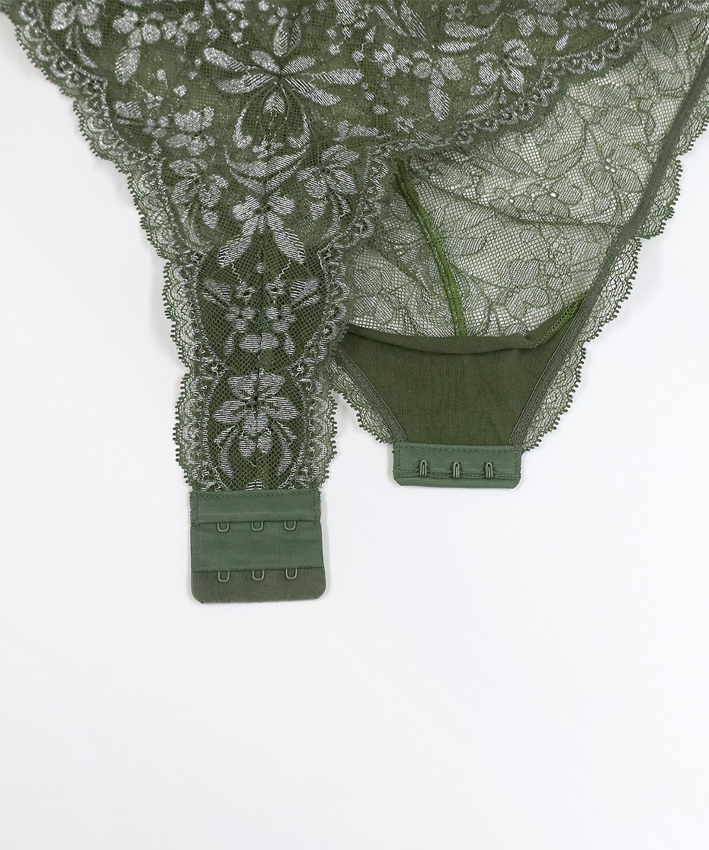 Silver Touch レースボディスーツ,テディ / Green