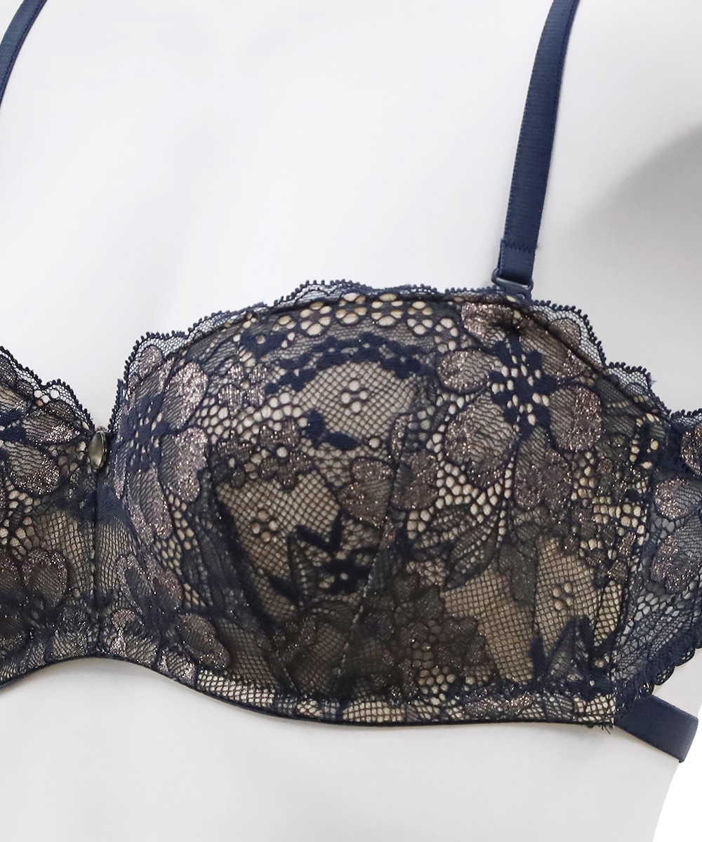 Waltz ストラップレスブラジャー / Navy