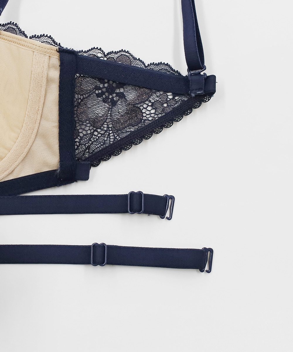 Waltz ストラップレスブラジャー / Navy