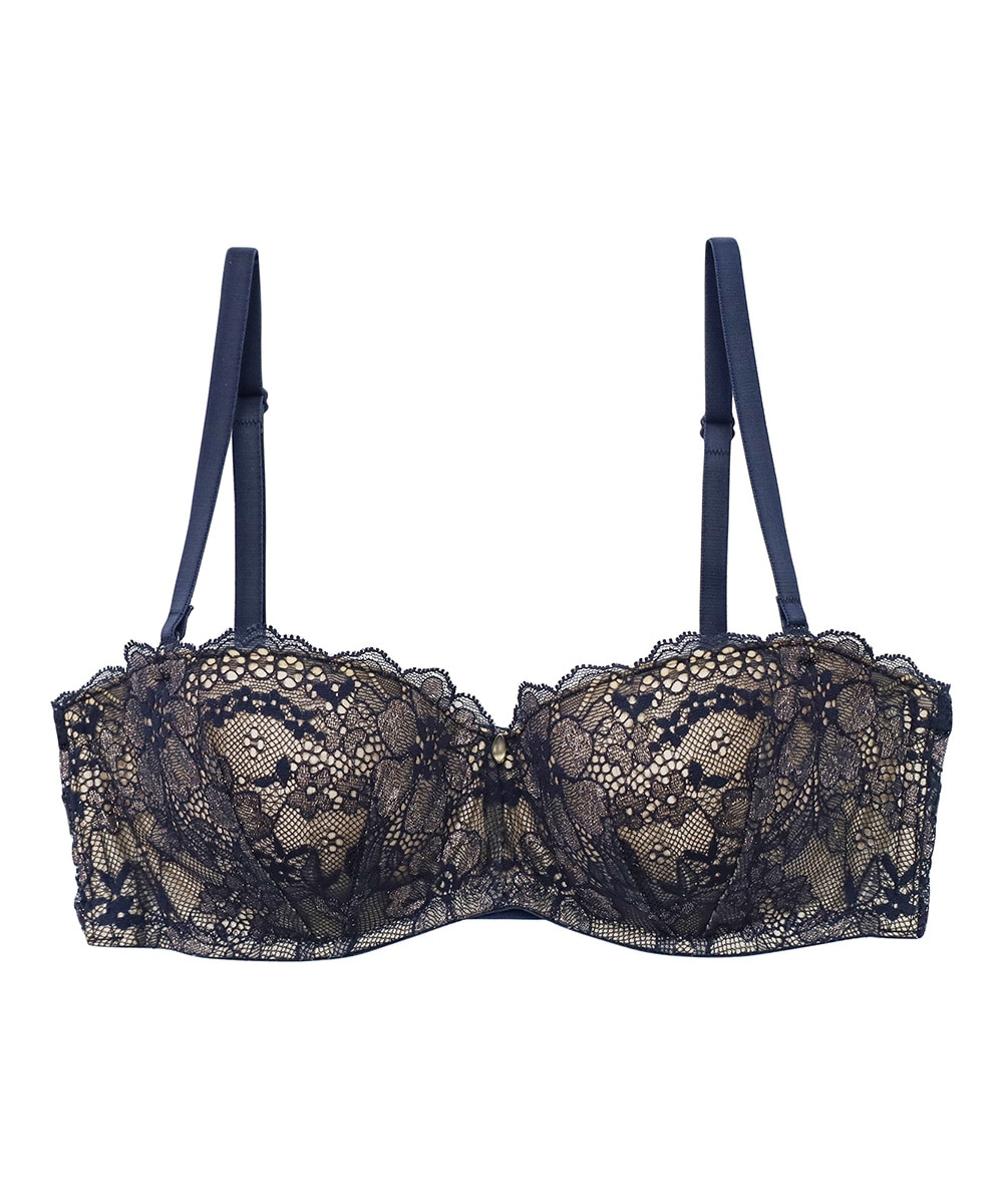 Waltz ストラップレスブラジャー / Navy