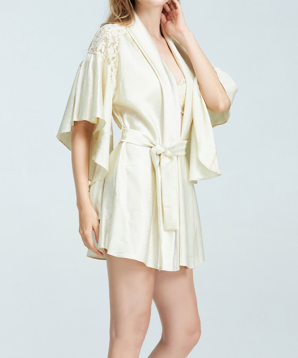 Rosy レースコンビガウン