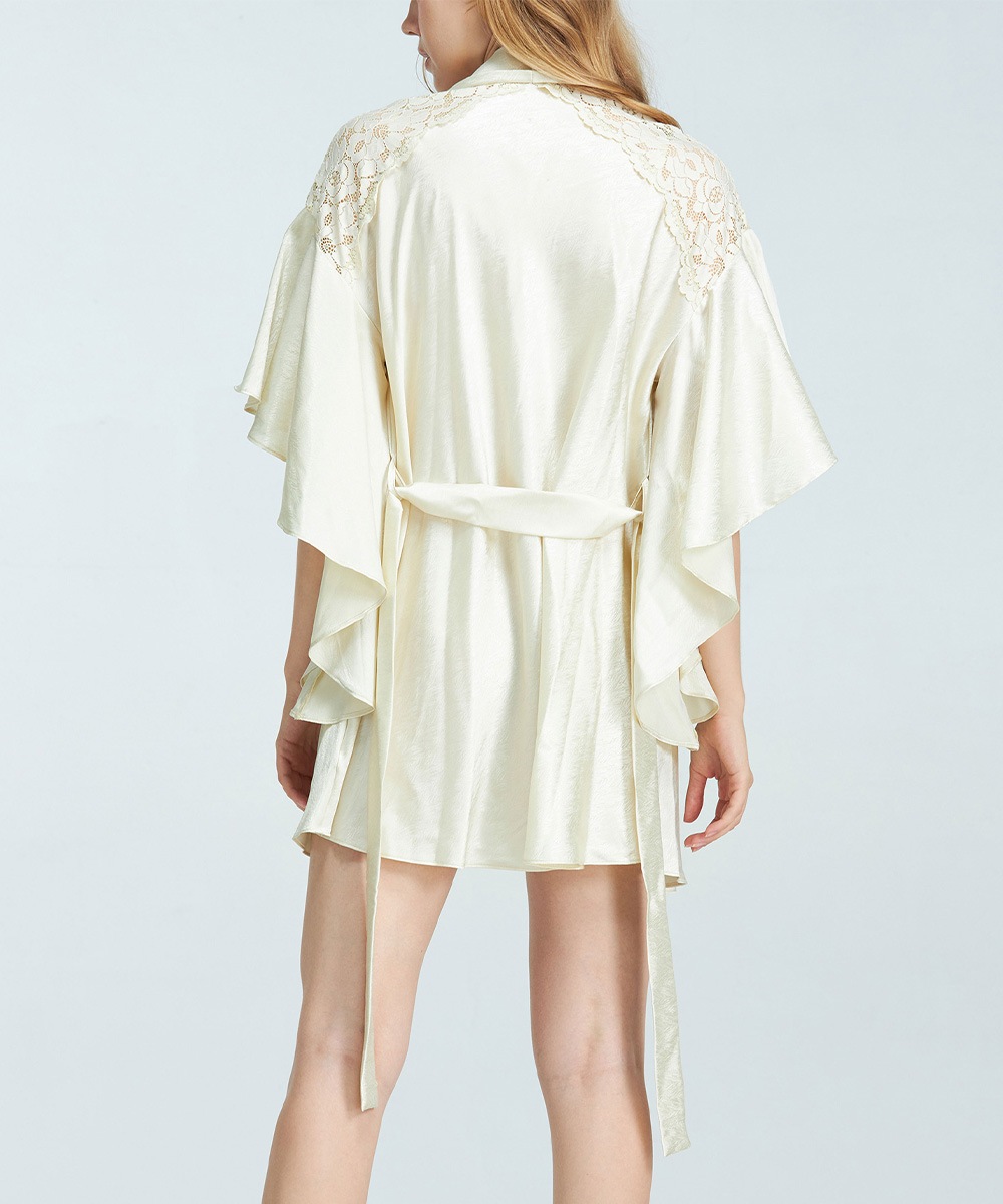 Rosy レースコンビガウン