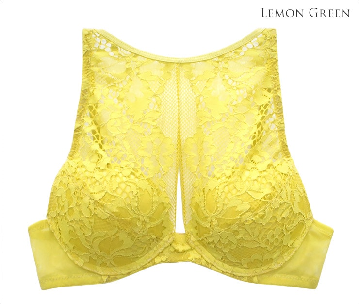 Arabe ハイネックモールドカップブラジャー / Lemon Green