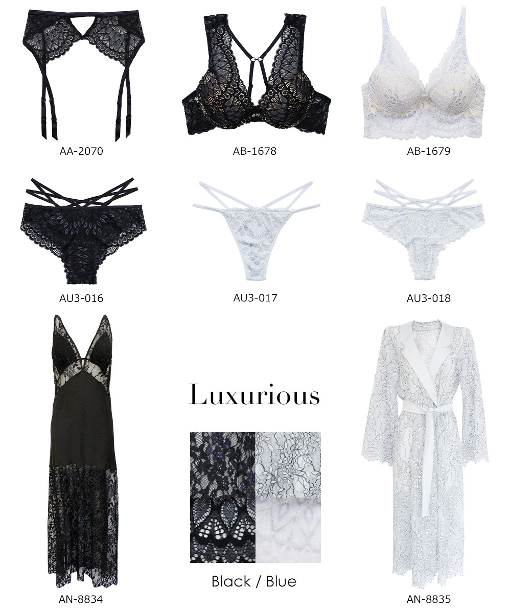 Luxurious レースガーターベルト / Blue