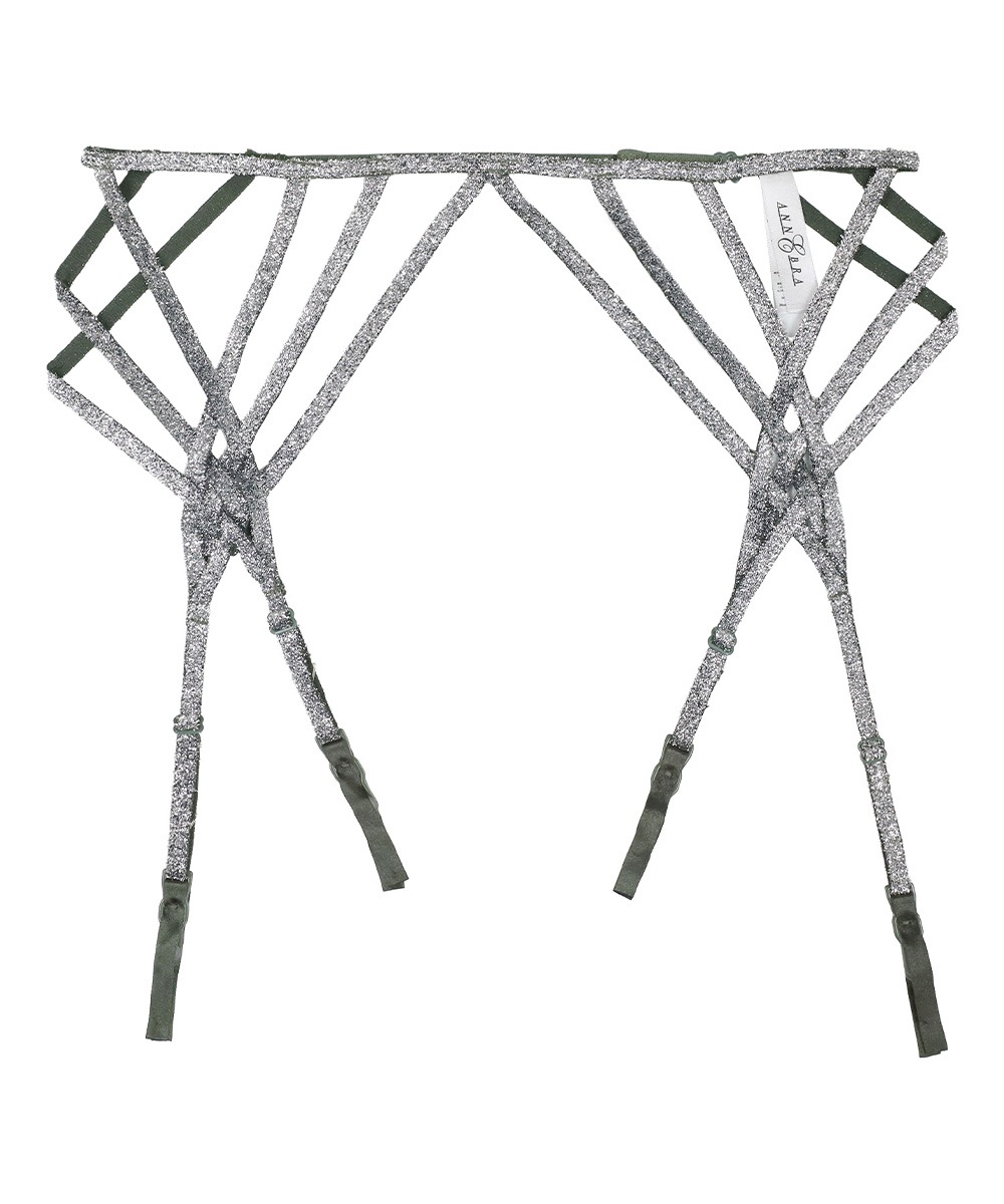 Silver Touch ストリングデザインガーターベルト / Green