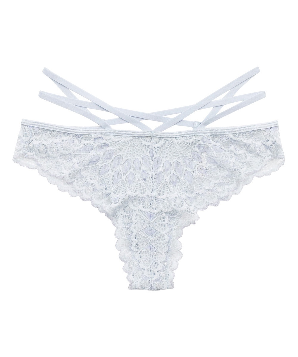 Luxurious ストリングデザインブラジリアンショーツ / Blue