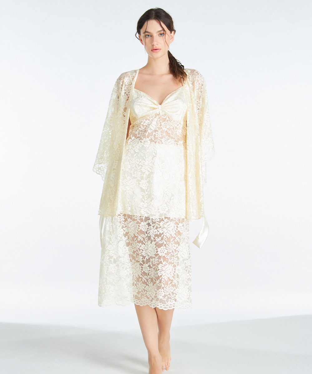 Timeless 総レースロングドレス