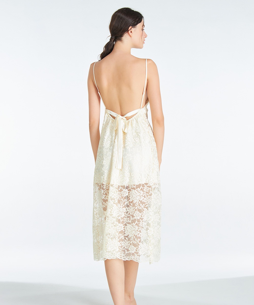 Timeless 総レースロングドレス