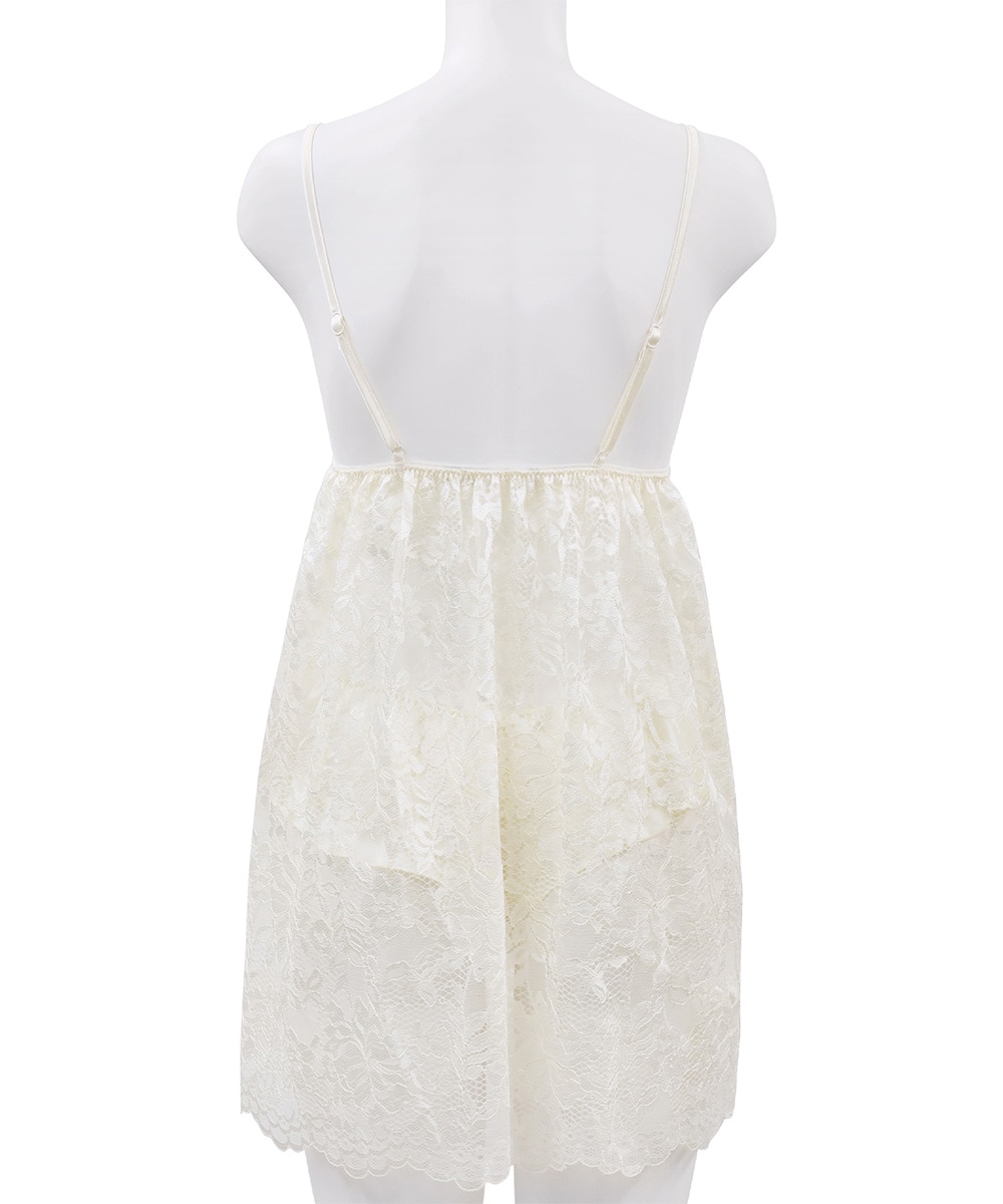 Timeless 総レースベビードール＆ショーツ / Cream
