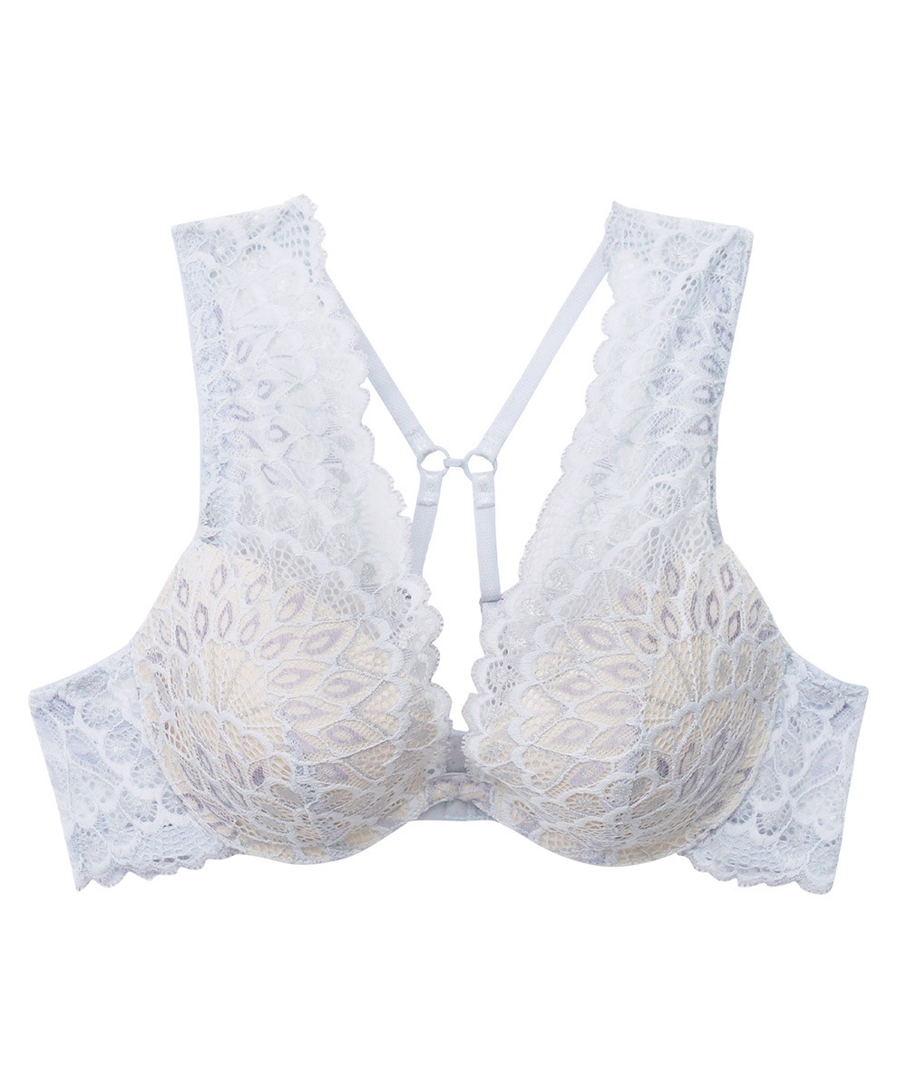 Luxurious 2WAYバッククロスモールドカップブラジャー / Blue