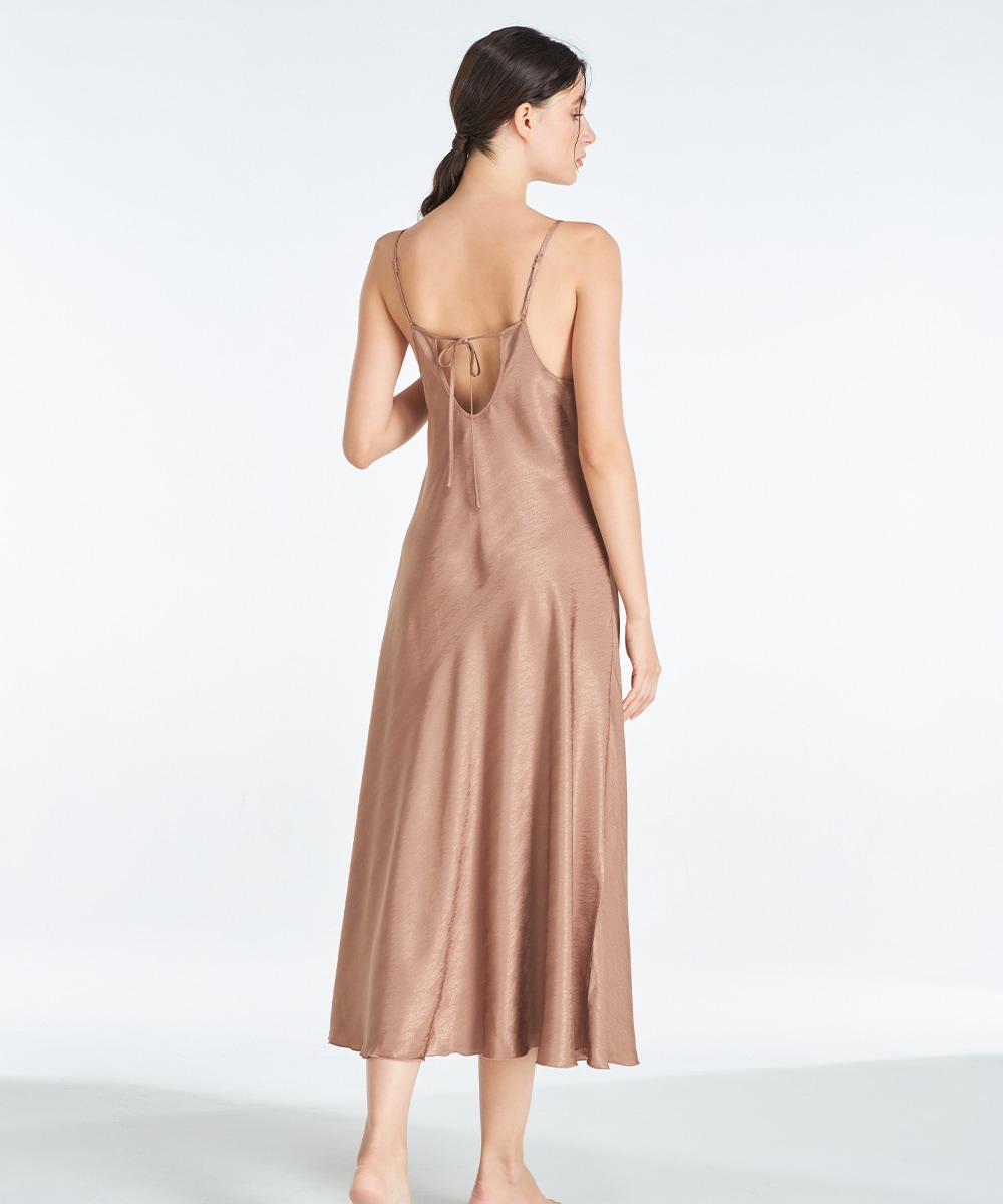 Ultra レースコンビロングドレス / Turquoise