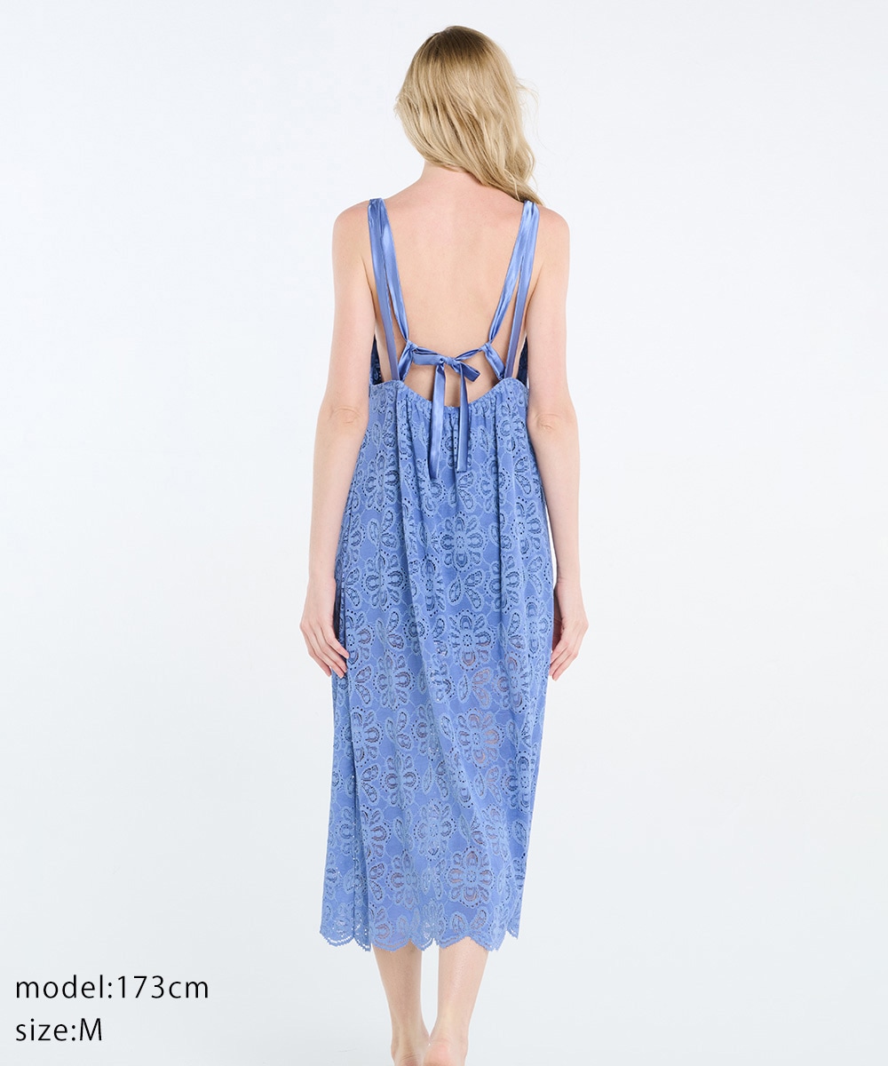 Daphne レースロングドレス / Off White