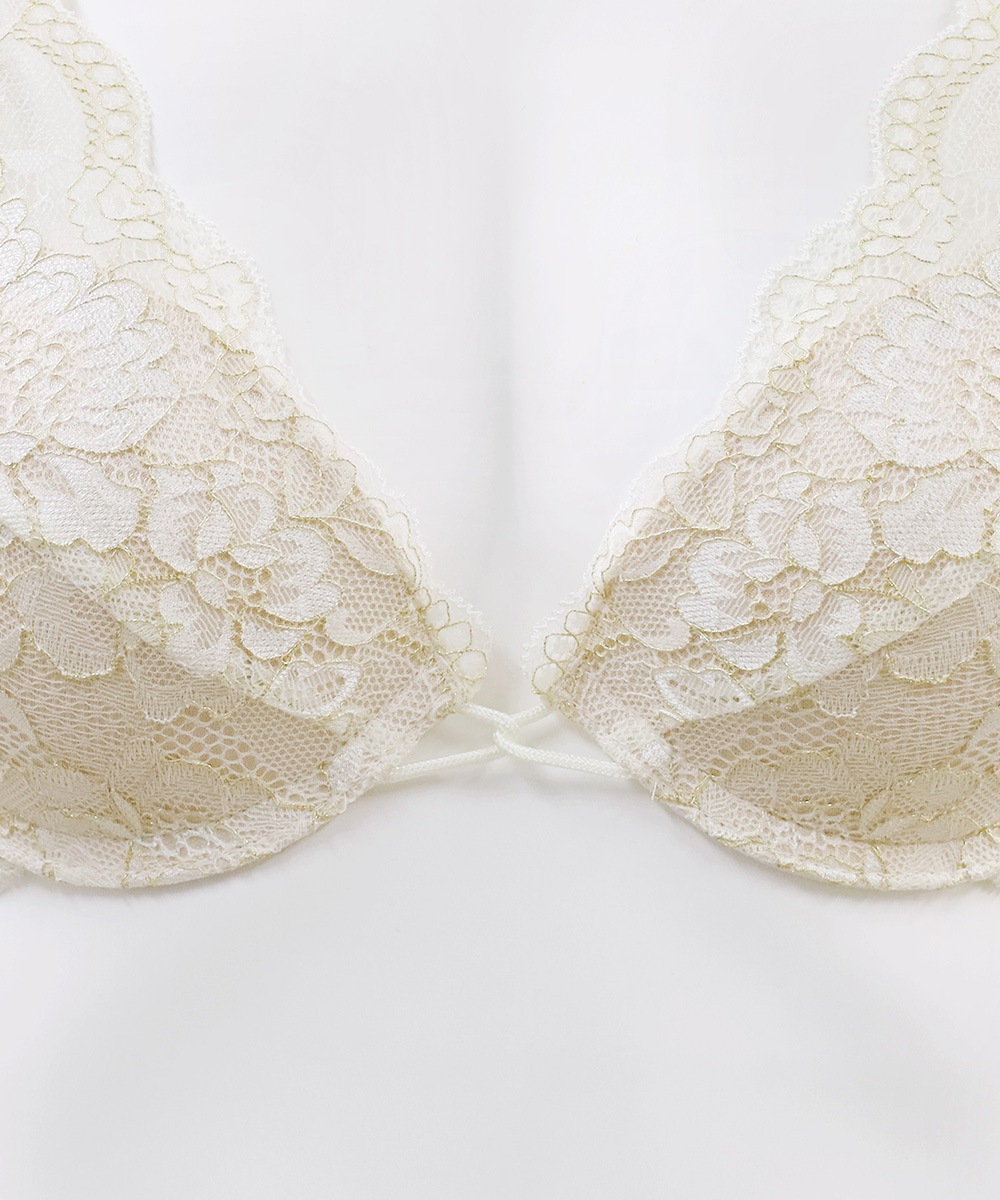 Timeless デコルテレースモールドカップブラジャー