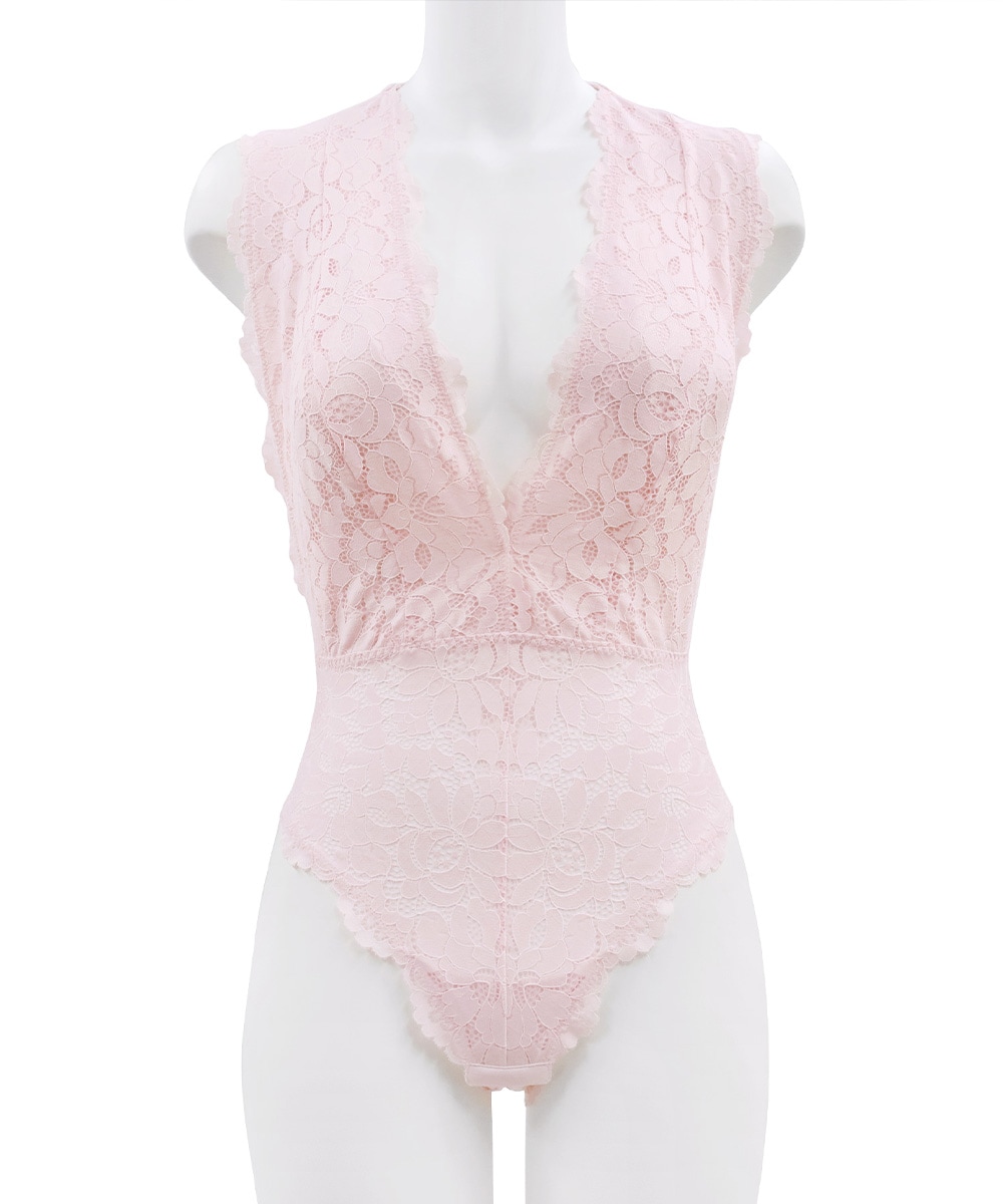Rosy レースボディスーツ,テディ / Pink