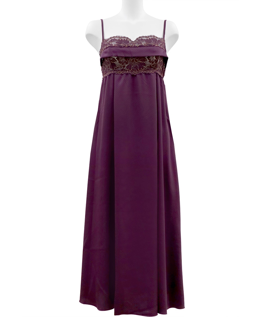 Harmony in Bloom レースコンビロングドレス