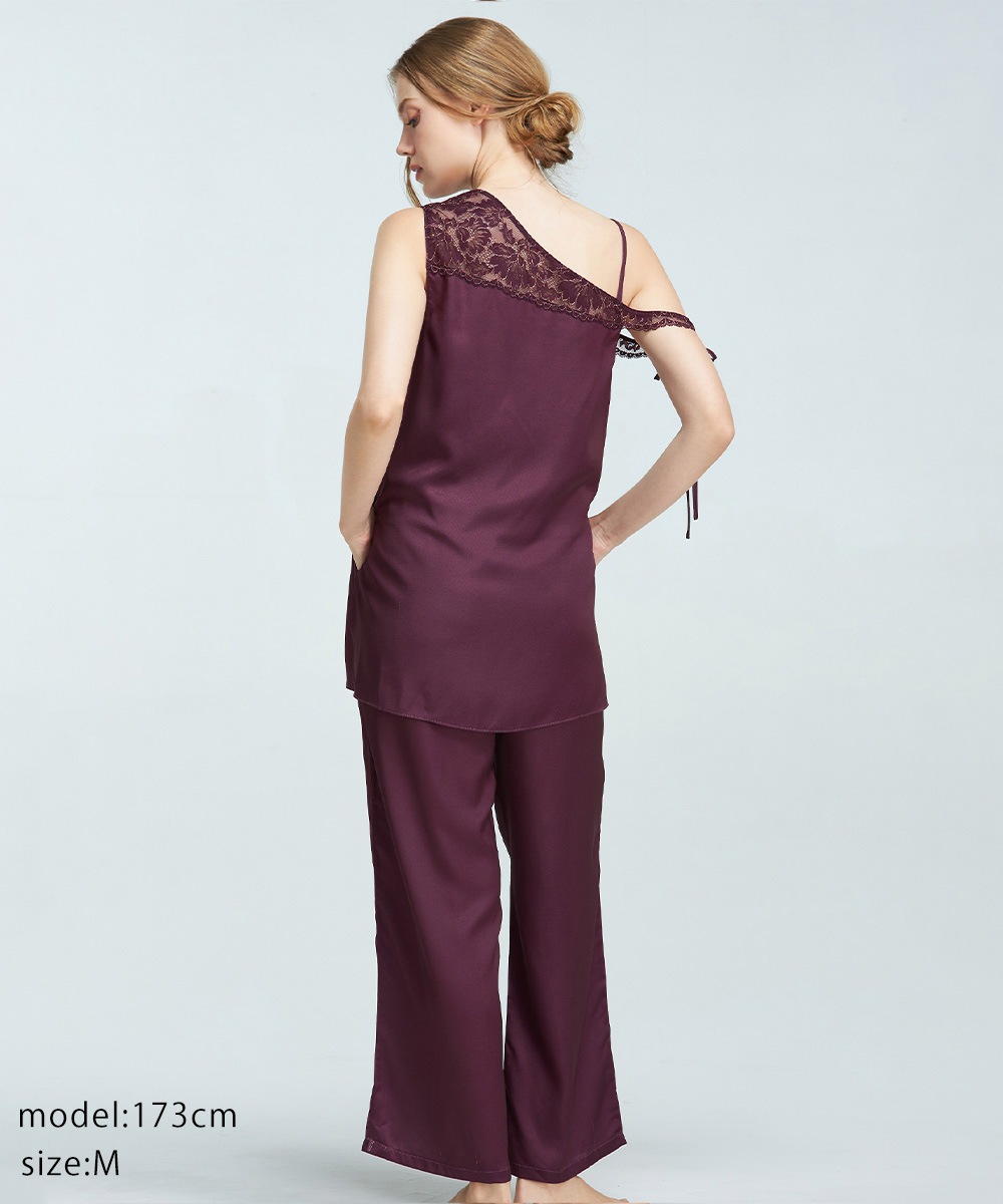 Harmony in Bloom ロングパンツセットアップ / Dark Purple