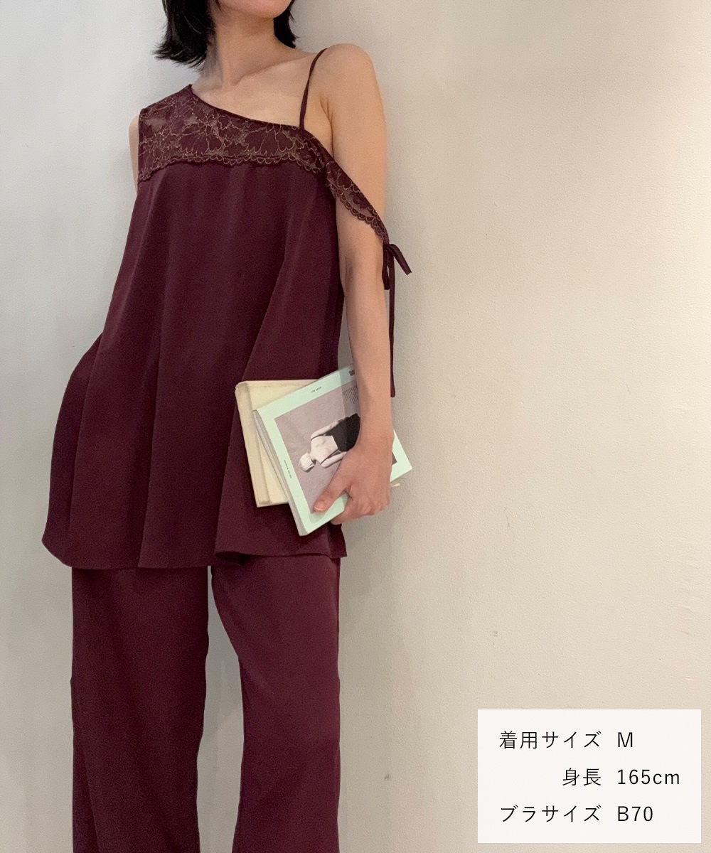 Harmony in Bloom ロングパンツセットアップ / Dark Purple