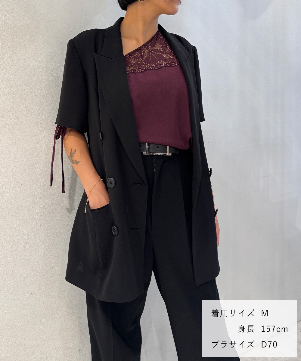 Harmony in Bloom ロングパンツセットアップ / Dark Purple