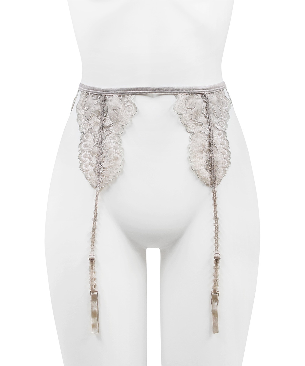 Pleat レースガーターベルト