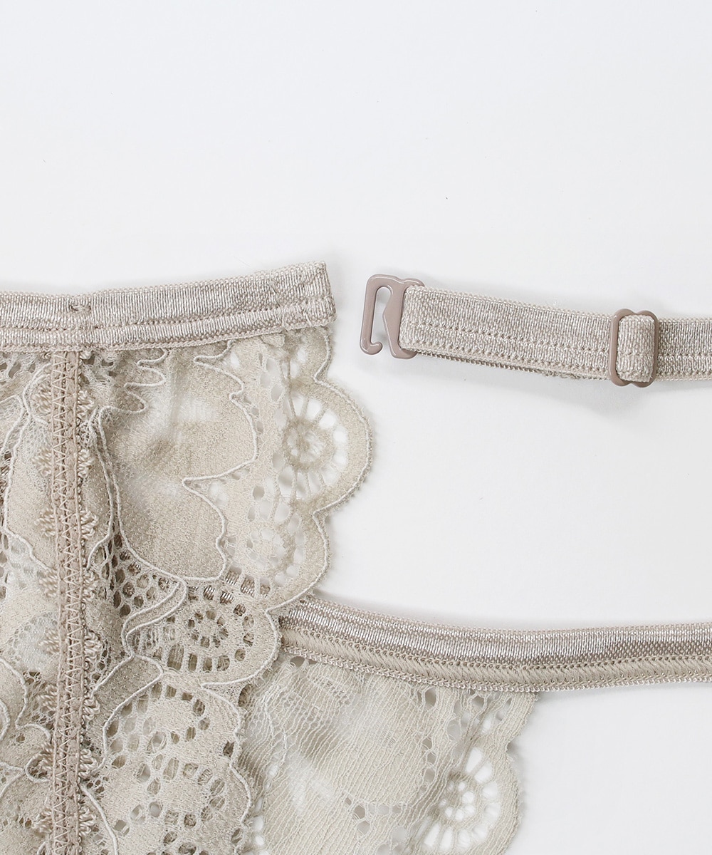 Pleat レースガーターベルト