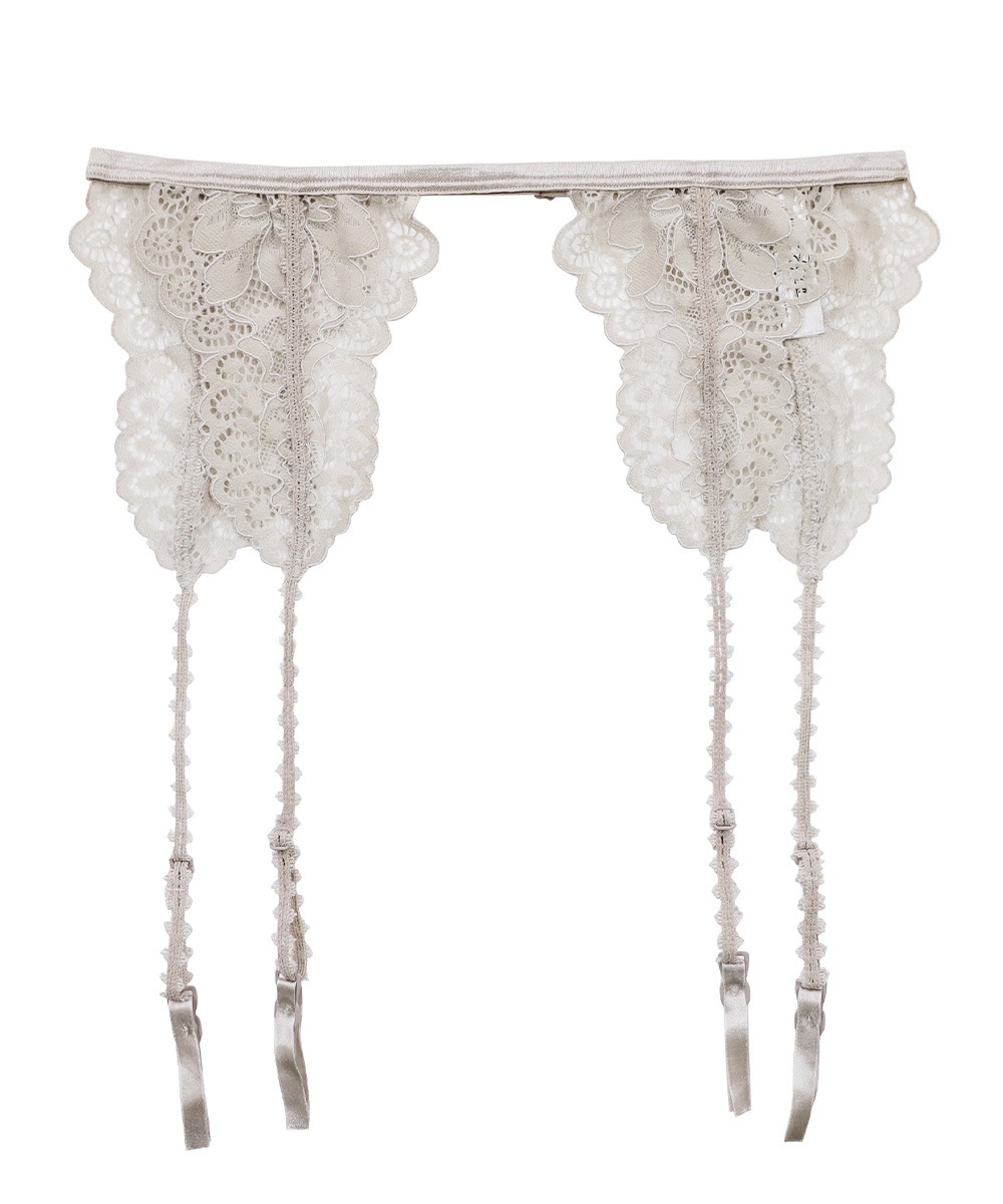 Pleat レースガーターベルト