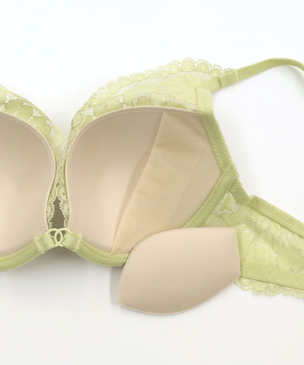 Harmony in Bloom チョーカー付きデコルテレースモールドカップブラジャー / Dark Purple