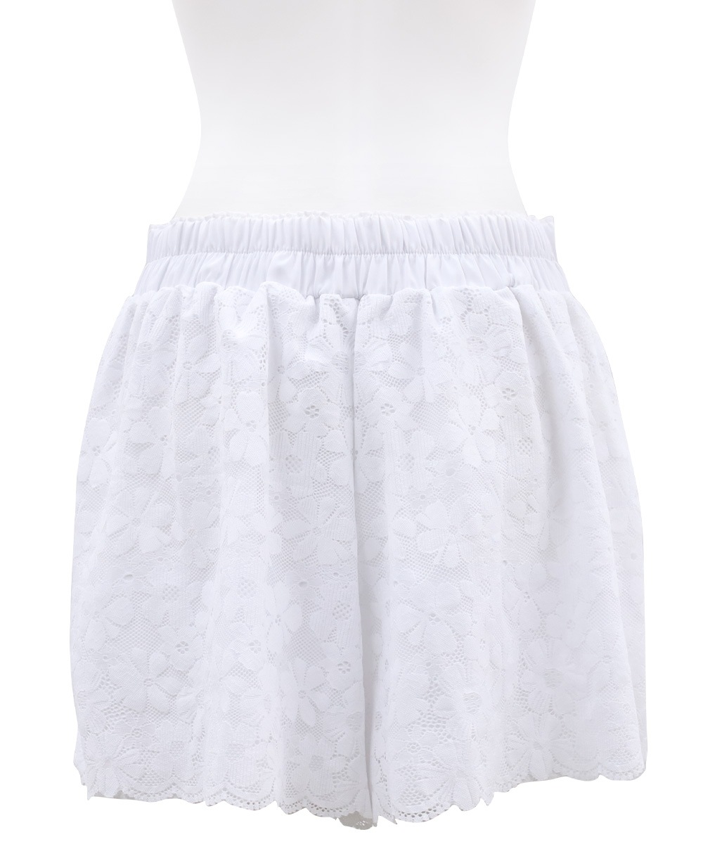 Lace Reverie レースリゾートショートパンツ / White