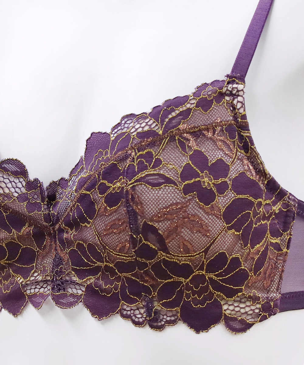 Flourish デコルテメイクブラジャー / Purple