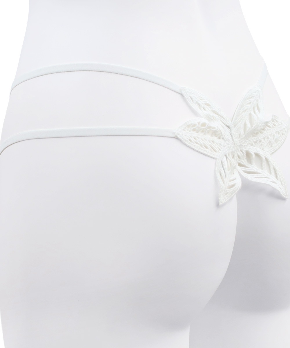 Daphne モチーフレースストリングデザインソング / Off White