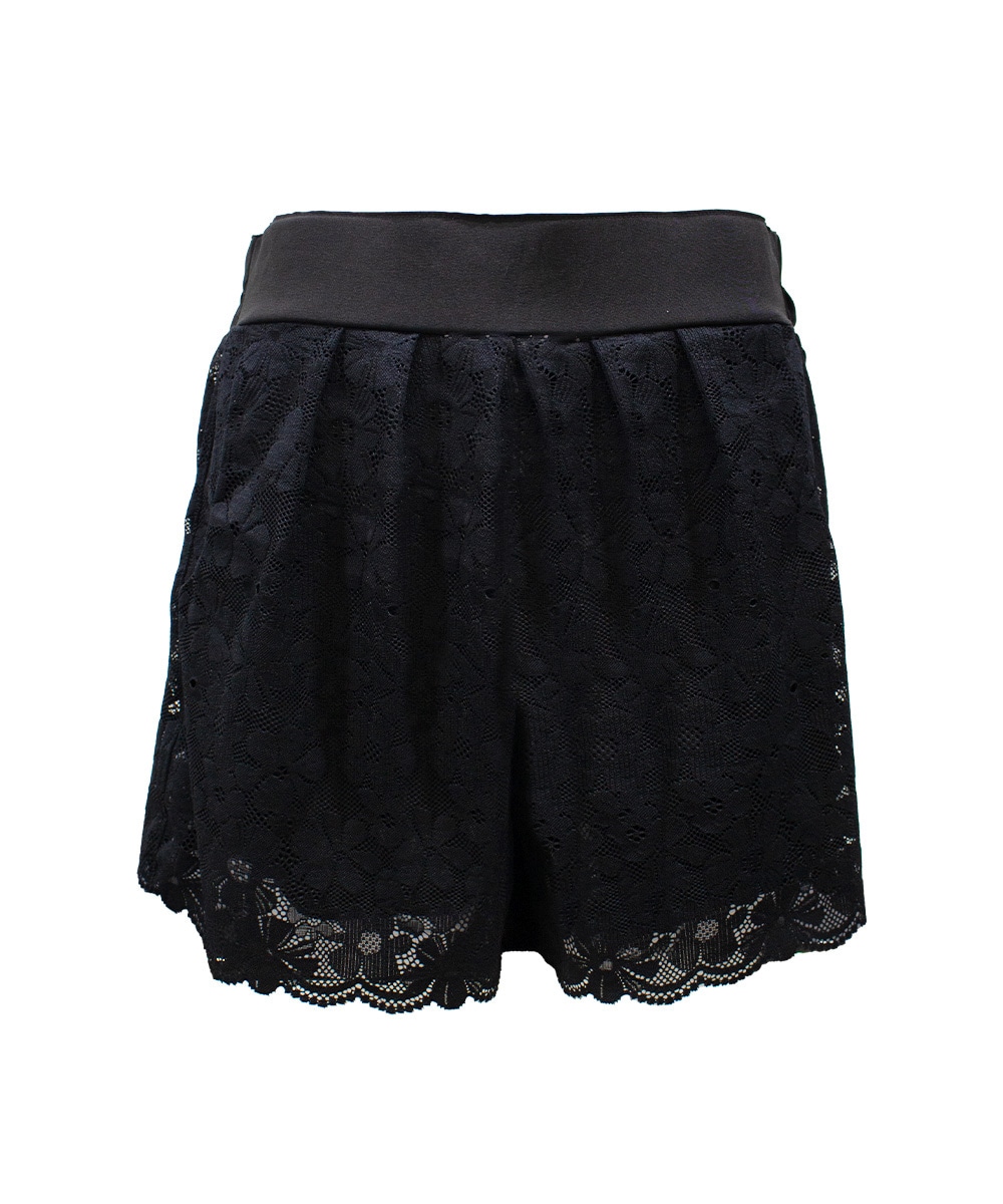Lace Reverie レースリゾートショートパンツ / Black