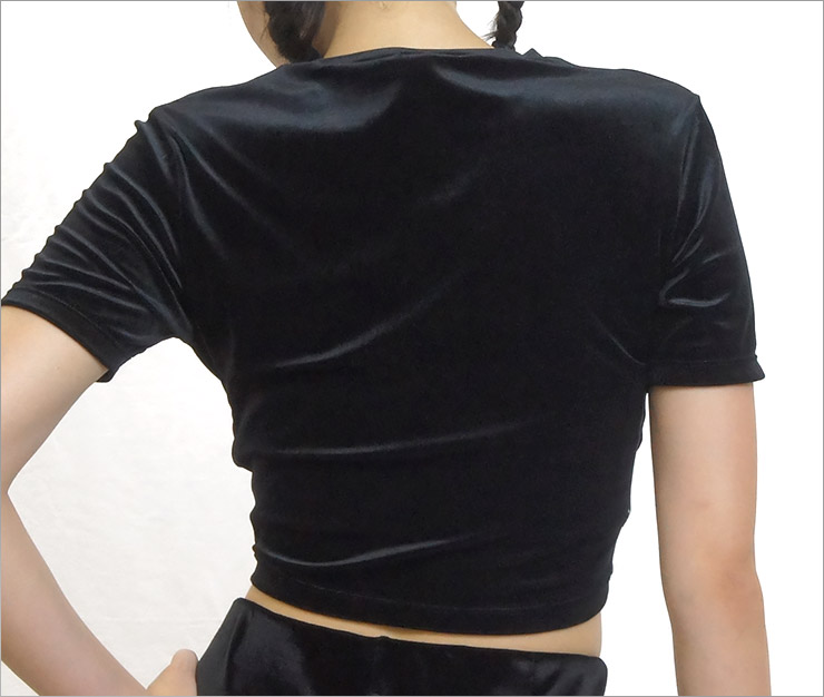 Black eye ベロアスポーツトップス