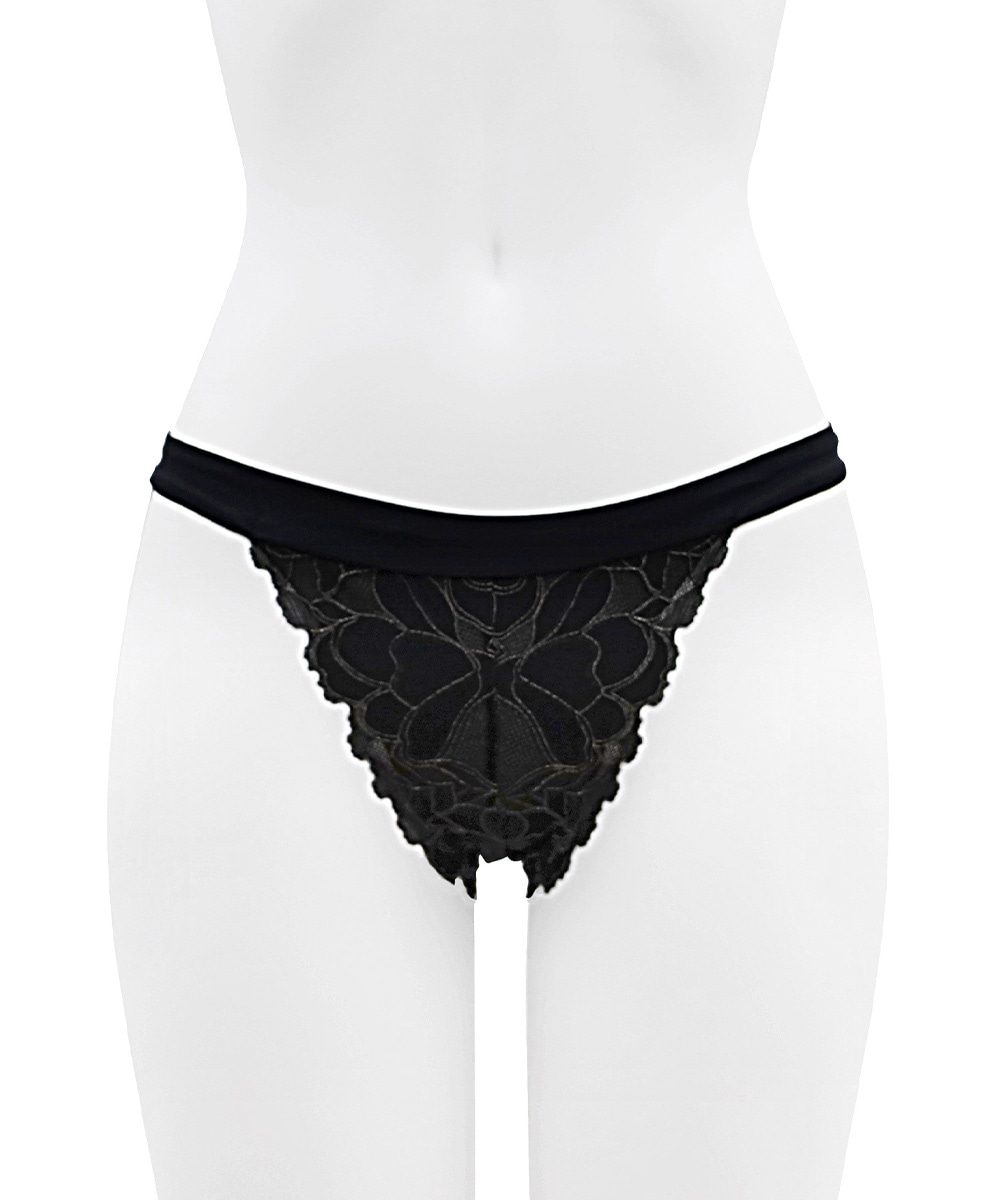 Whispers バックオープンデザインショーツ