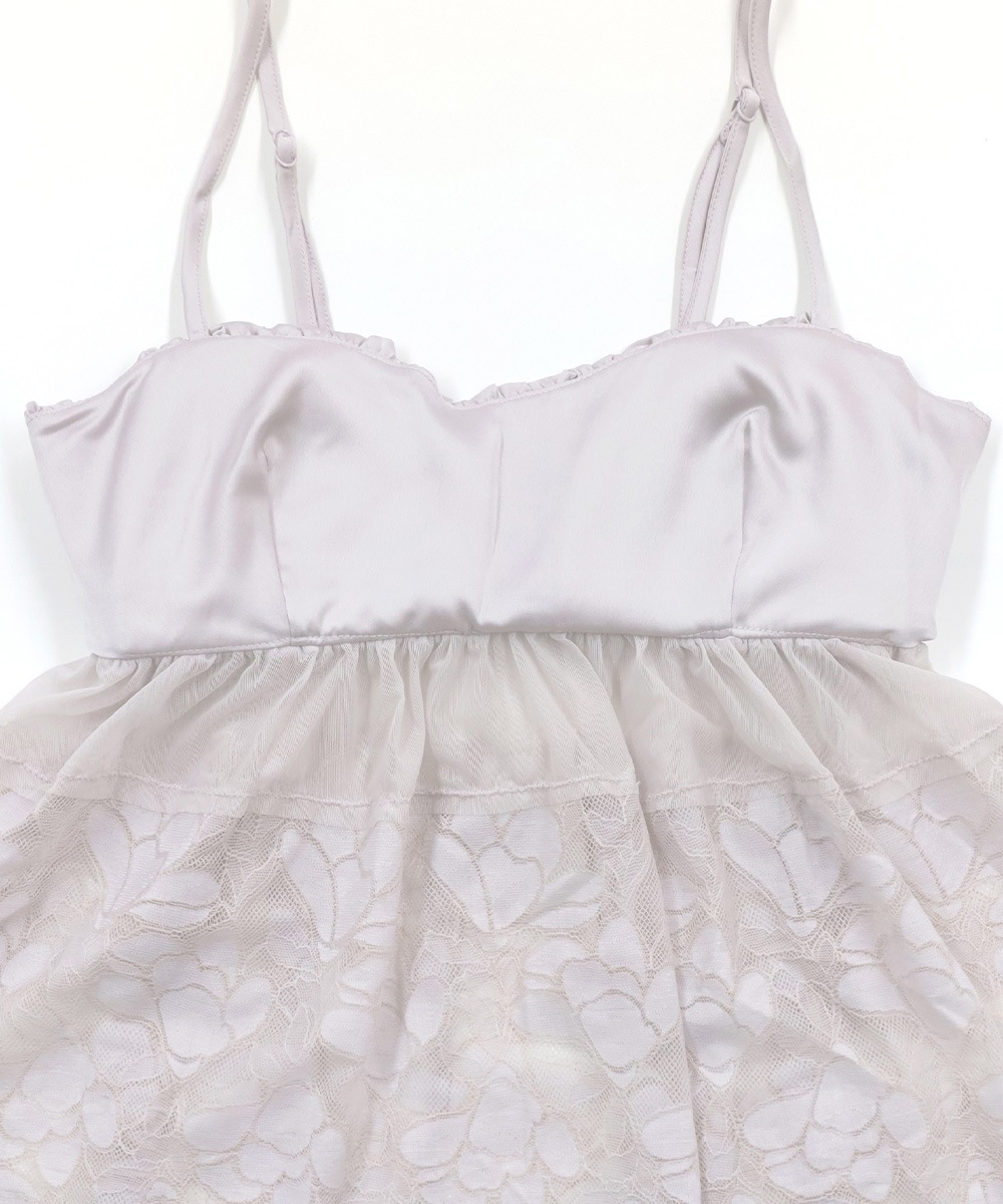 Whispers レースコンビショートパンツセットアップ