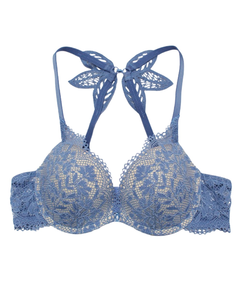 Daphne 2WAYバックデザインモールドカップブラジャー / Blue