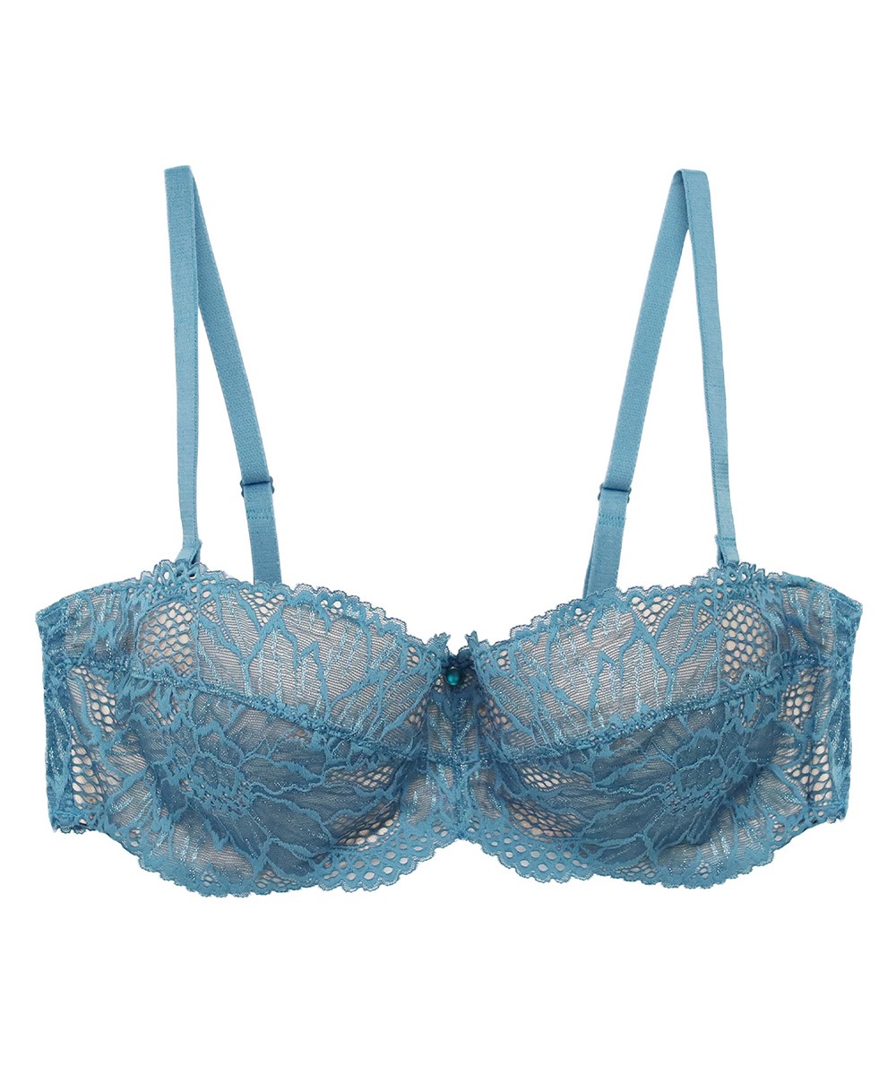 Ultra ストラップレスデコルテメイクブラジャー / Turquoise