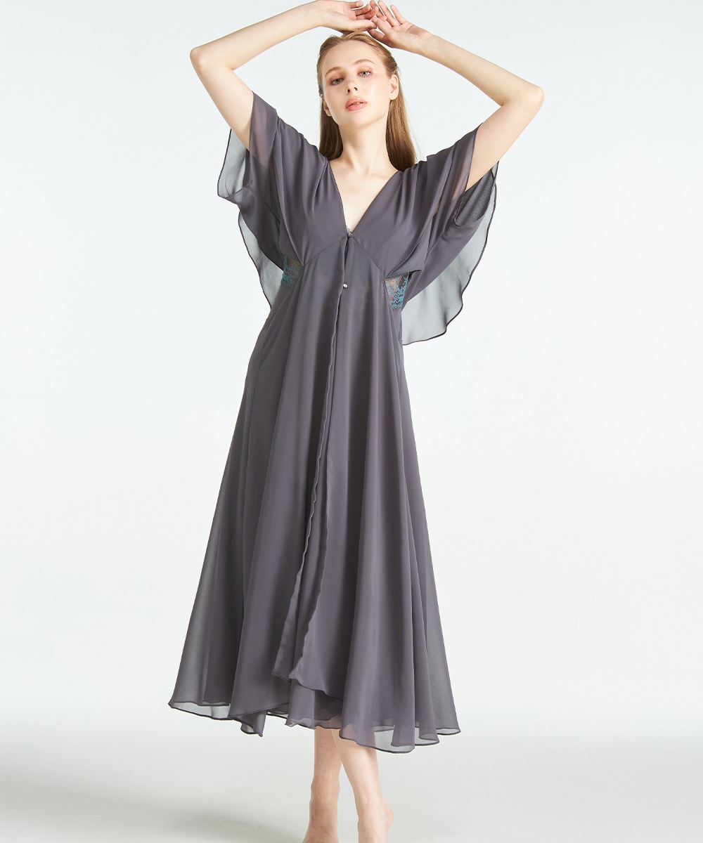 Reflex シフォンロングガウン