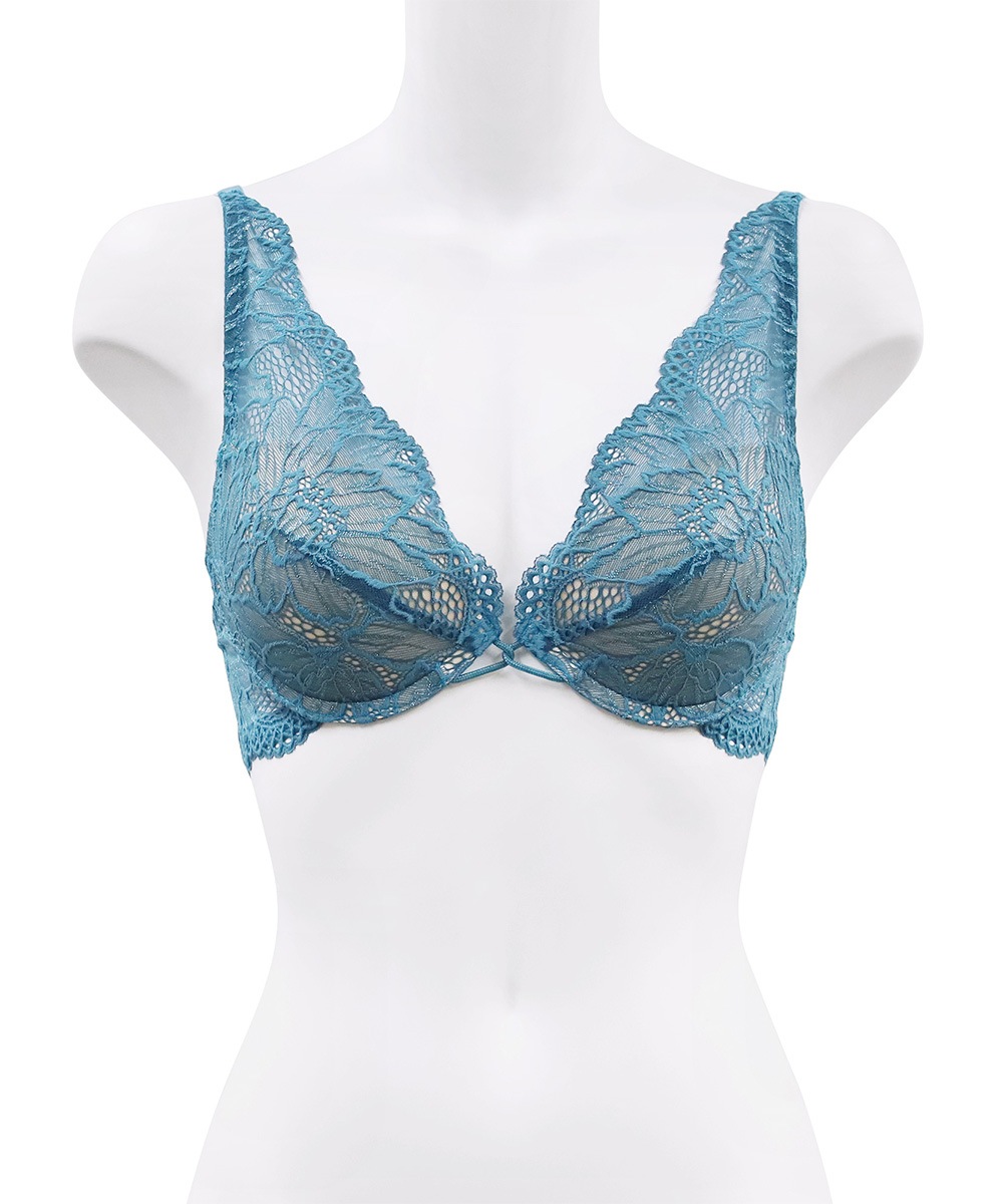 Ultra デコルテレースモールドカップブラジャー / Turquoise