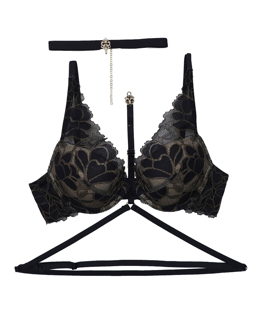 Whispers ハーネス付きデコルテレースモールドカップブラジャー