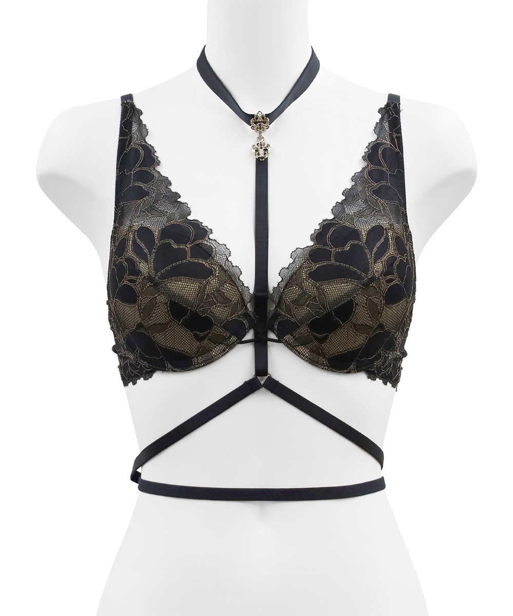 Whispers ハーネス付きデコルテレースモールドカップブラジャー