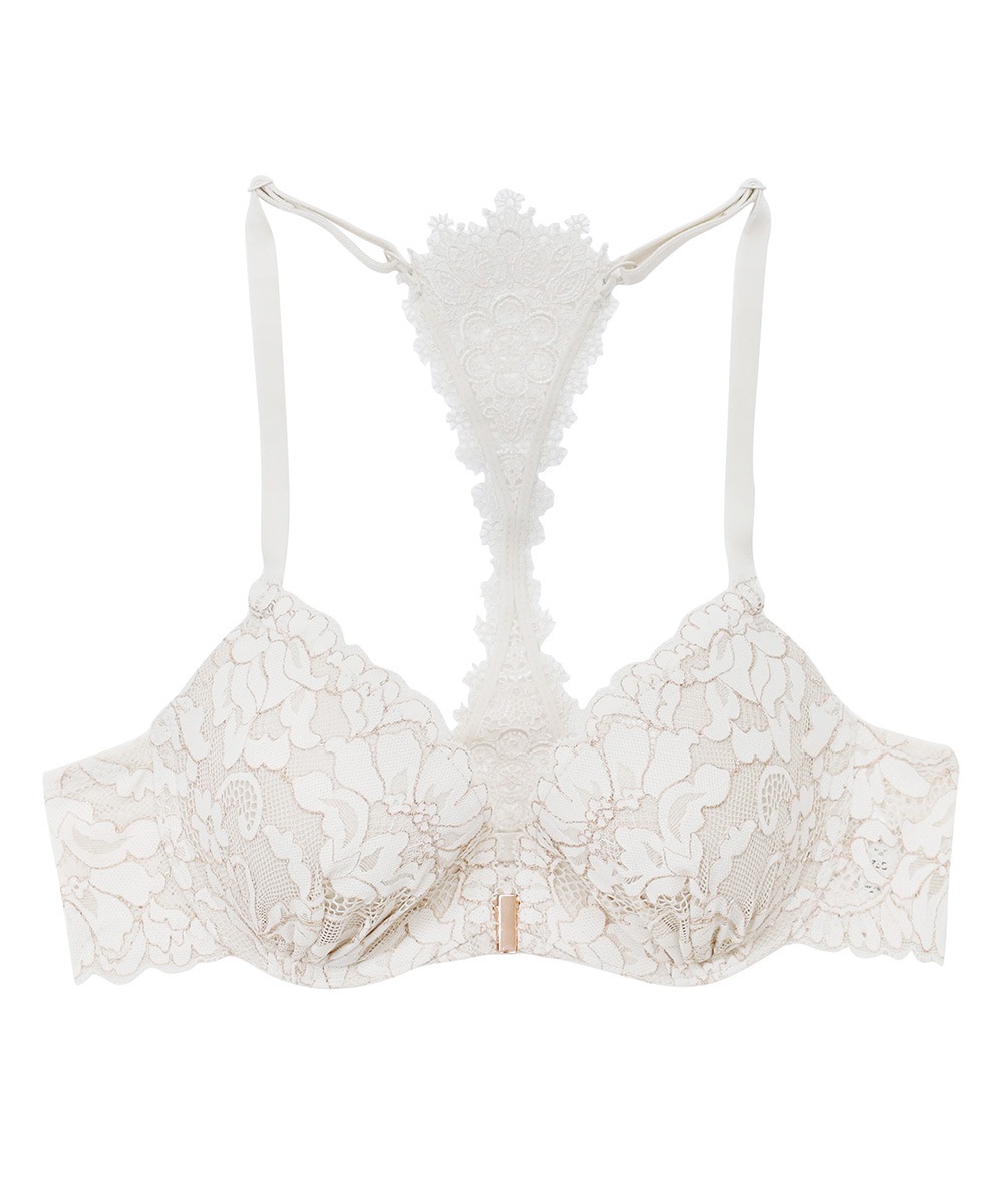 Playful バックデザインフロントホックブラジャー