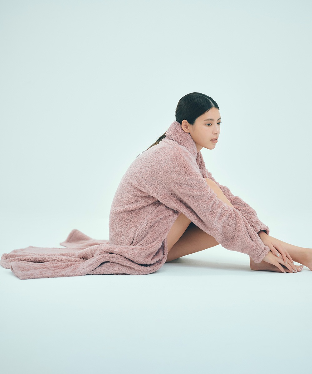 ロングボアガウン / Pink Beige