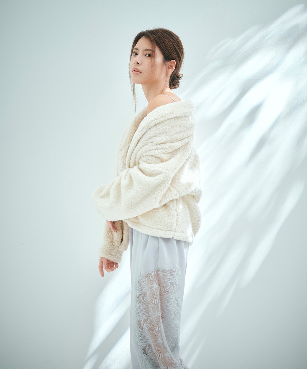 ショートボアガウン / Ivory