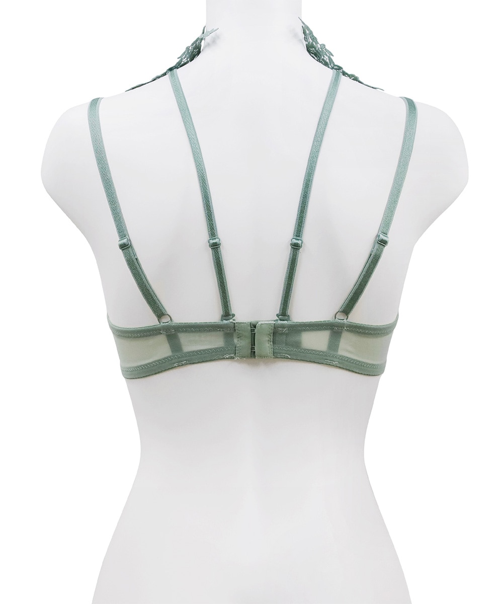 Romance チョーカー付きデコルテメイクブラジャー / Purple