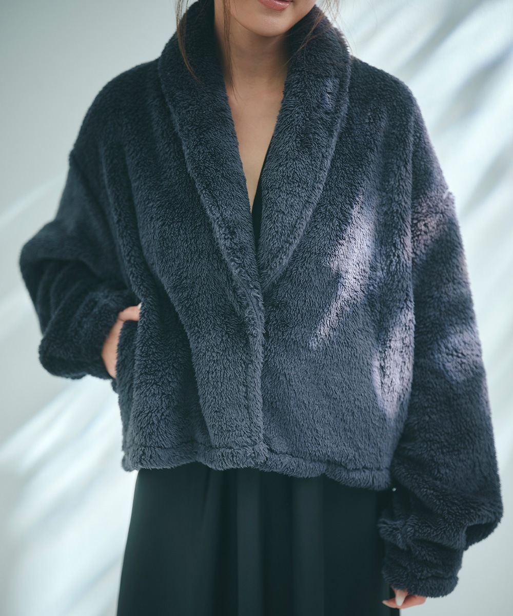 ショートボアガウン / Dark Grey